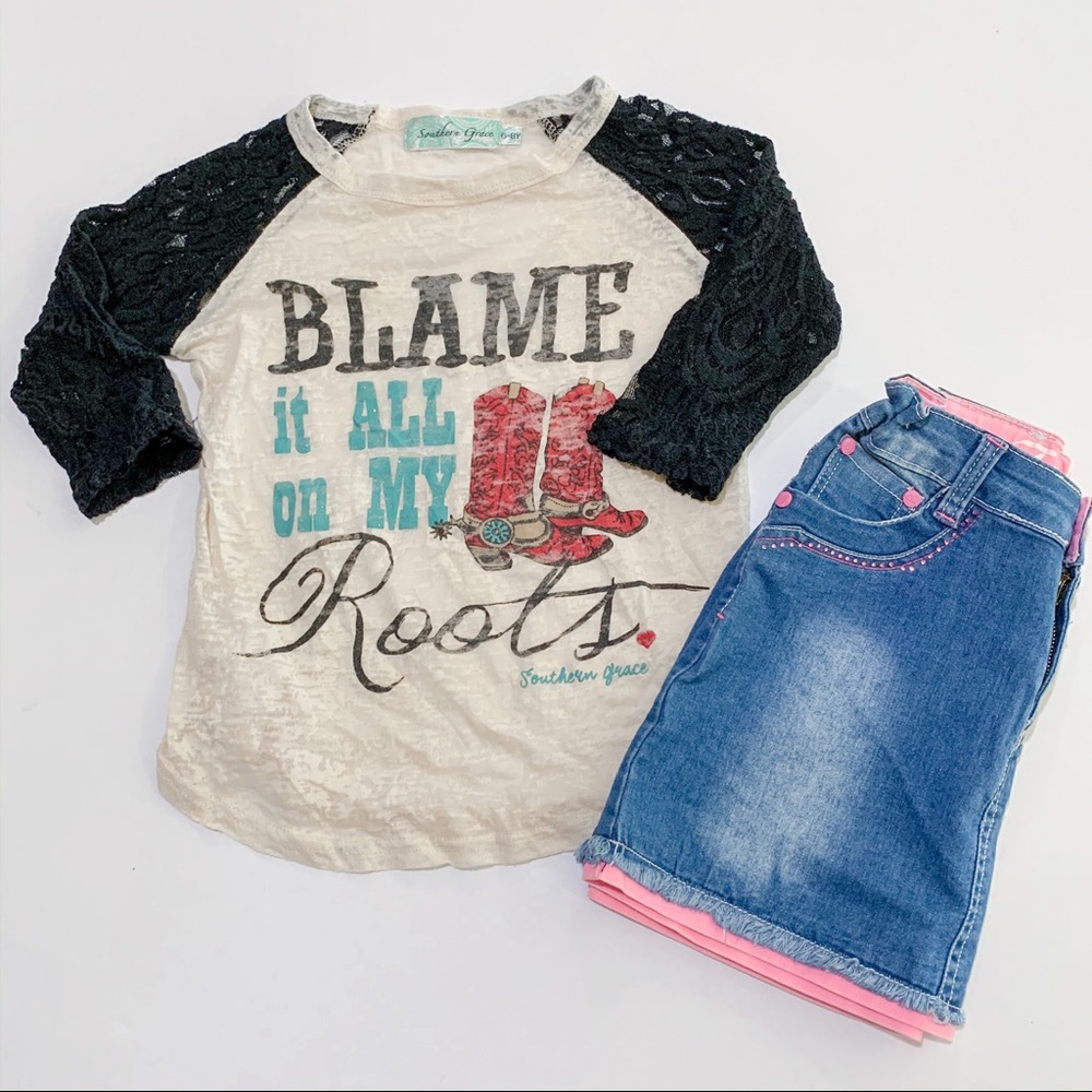 SOUTHERN GRACE ACE TOP SZ 6-8Y